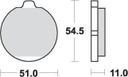 SBS530 Bremseklosser Front