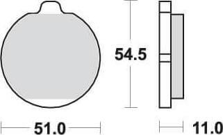 [SBS530] SBS530 Bremseklosser Front