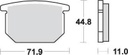 SBS534 Bremseklosser Front