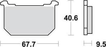 [SBS540] SBS540 Bremseklosser Front