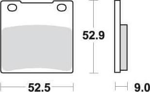 [SBS556] SBS556 Bremseklosser Front