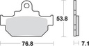 SBS581 Bremseklosser (582) Front