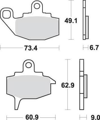 [SBS602] SBS602 Bremseklosser Front