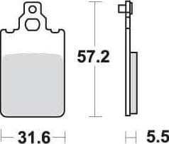 [SBS607] SBS607 Bremseklosser (109) Front