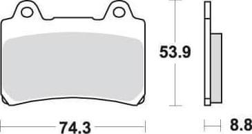 [SBS613] SBS613 Bremseklosser Front