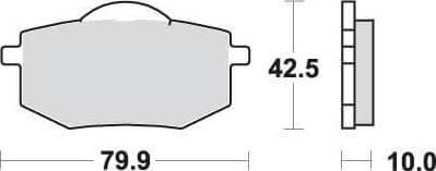 [SBS616] SBS616 Bremseklosser Front