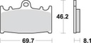 SBS631 Racing Sinter Front