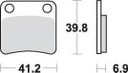 SBS643 Bremseklosser Bak