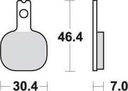 SBS655 Bremseklosser (ISR) 1-sett 6 stk