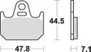 SBS659 Bremseklosser Bak