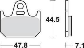 [SBS659LF] SBS659 Bremseklosser Bak