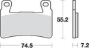 SBS734 Bremseklosser Dual Carbon