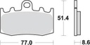 SBS796 Bremseklosser Front