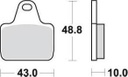 SBS805 Bremseklosser Dual Carbon