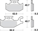 SBS835 Bremseklosser RSI-SINTER