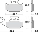 SBS836 Bremseklosser