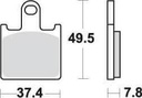 SBS838 Bremseklosser Dual Carbon