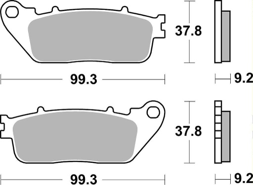 [SBS862LS] SBS862 Bremseklosser Sinter Bak