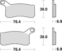 SBS866 Bremseklosser RSI-SINTER