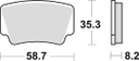 SBS867 Bremseklosser RSI-SINTER