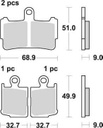 SBS869 Street Excel Sinter Front (3-pads)